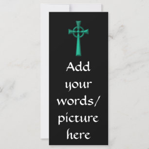 Croix céleste métallique verte