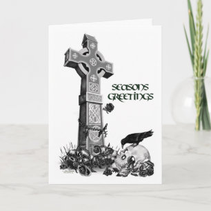 Croix celtique et carte de Noël de Raven