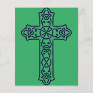Croix celtique haute bleue
