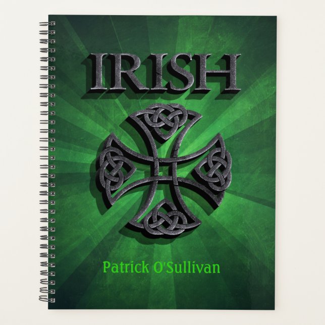 Croix celtique irlandaise personnalisée (Devant)