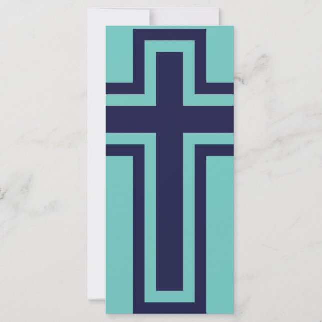 Croix chrétienne bleue différentes variantes (Devant)