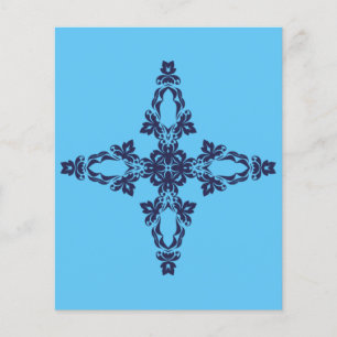 Croix Chrétienne Dans L'art Bleu Céleste