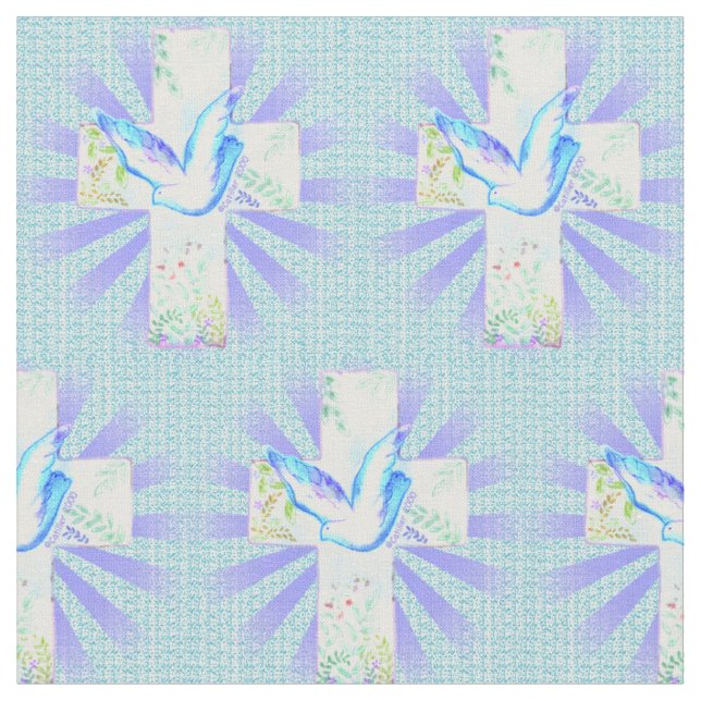 Croix chrétienne Dove  Tissu  (Fermer)