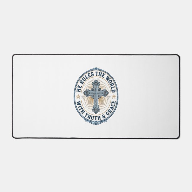 Croix Chrétienne Il Règne sur le Monde (Recto)