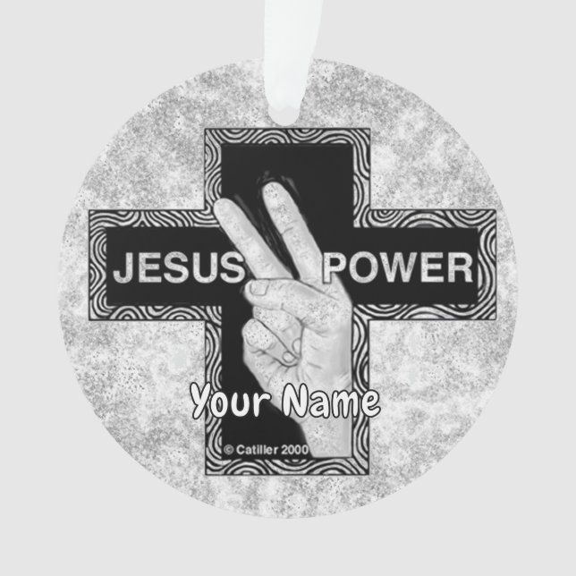 croix chrétienne Puissance de Jésus  (devant)
