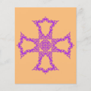 Croix chrétienne rose Art moderne esthétique