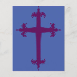 Croix chrétienne violette