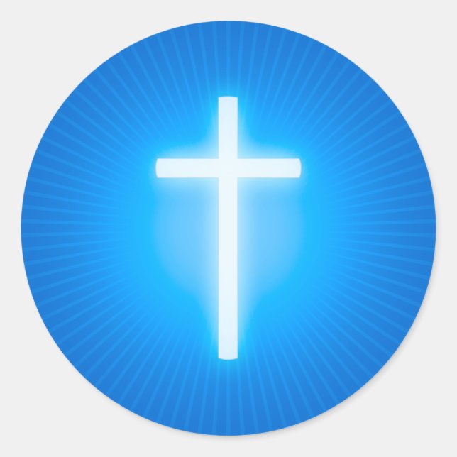 Croix - Christian Blue Sticker (Devant)