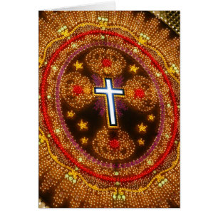 Croix colorée des lumières