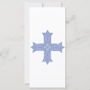 Croix copte d'art en Lapis Bleu Premium