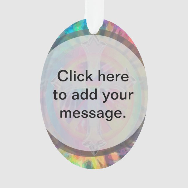 Croix de colorant de cravate avec le coeur au (dos)