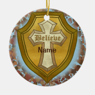 Croix de décoration chrétienne Believe