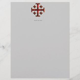 Croix de Jérusalem - vers 1 - Opus Dei - Noir