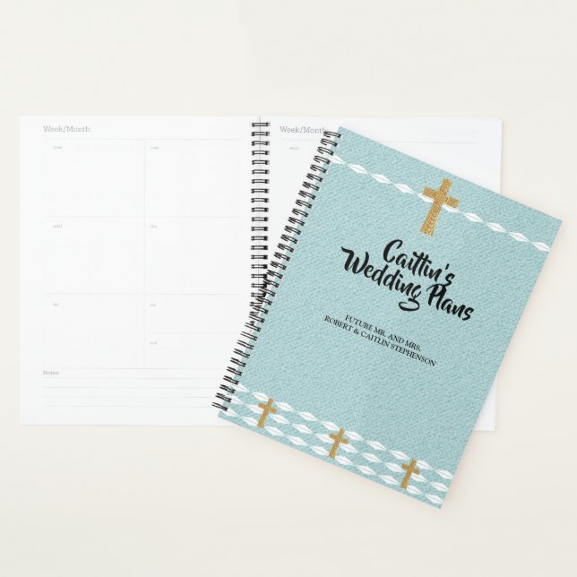 Croix de lumière Jésus Christ Wedding planner (Devant avec enveloppe)