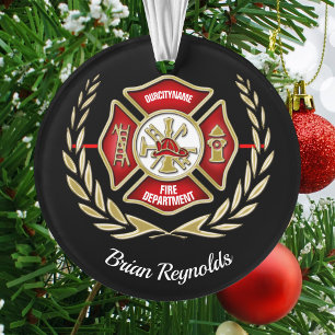 Croix de Malte Pompiers Personnalisée