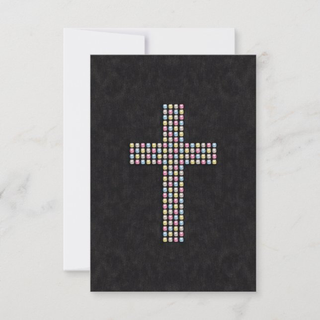 Croix de pierres colorées (Devant)