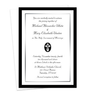 Croix de St. Olga - Invitations de mariage orthodo