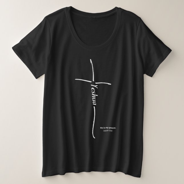 Croix de Yeshua Croyant Messianique Hébreu Torah (Design devant)