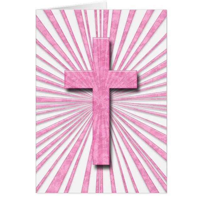 CROIX DÉCORATIVE ROSE (Devant)