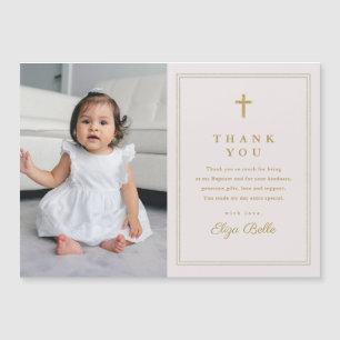 Croix d'or classique Baptême photo