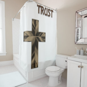 Croix du rideau de douche