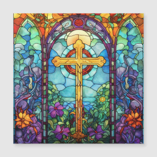 Croix en Verre Coloré