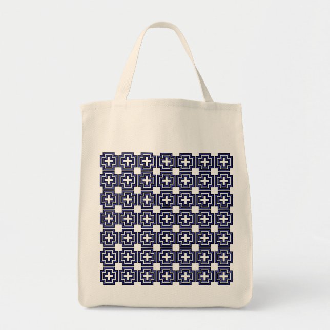 Croix et bleu Carré - Sac fourre-tout (Devant)
