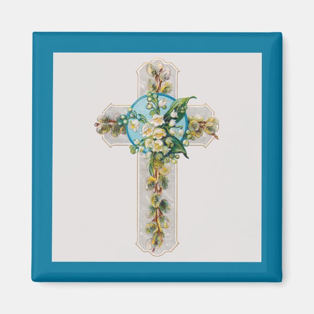 Croix et fleurs de 1910 Magnet (Devant)