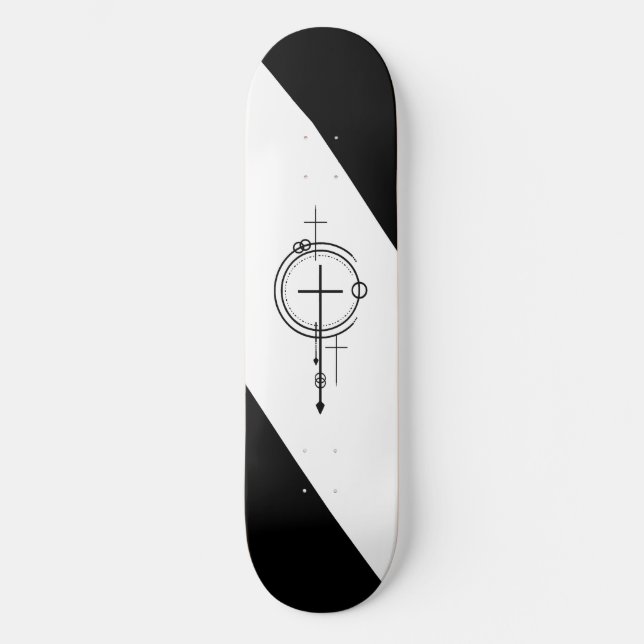 Croix géométriques de skateboard chrétien (Recto)