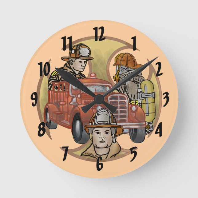 Croix maltaise Pompiers Brothers horloge (Recto)