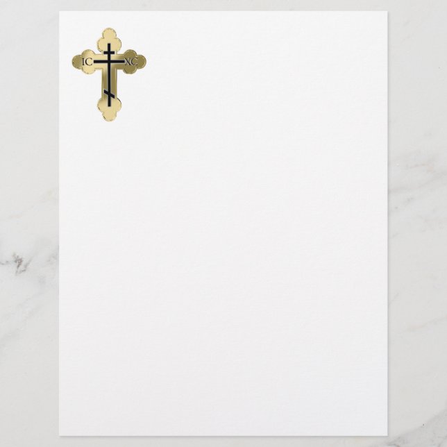 Croix orthodoxe chrétienne (Devant)