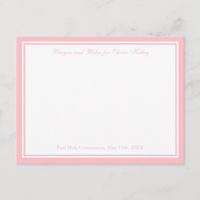 Croix religieuse moderne, voeux et carte de prière (Devant)