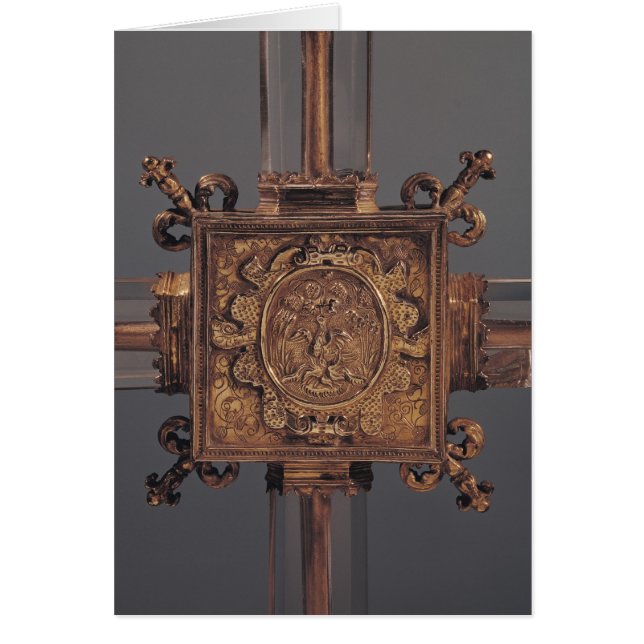 Croix Reliquaire, détail d'un phoenix (Devant)