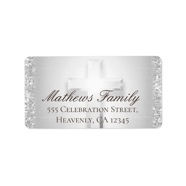 Croix rose | ÉTIQUETTE (Devant)