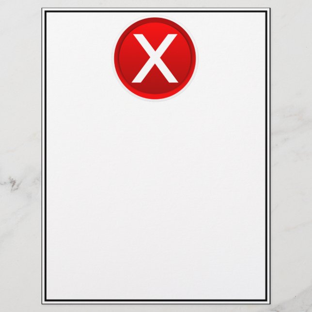 Croix rouge - Symbole non / incorrect (Devant)