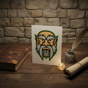 Cronos Grec Dieu Grey Beard Invitation