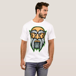 Cronos Grec Dieu Gris Beard T-Shirt