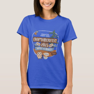 Croptoberfest 2023 T-shirt bleu femme