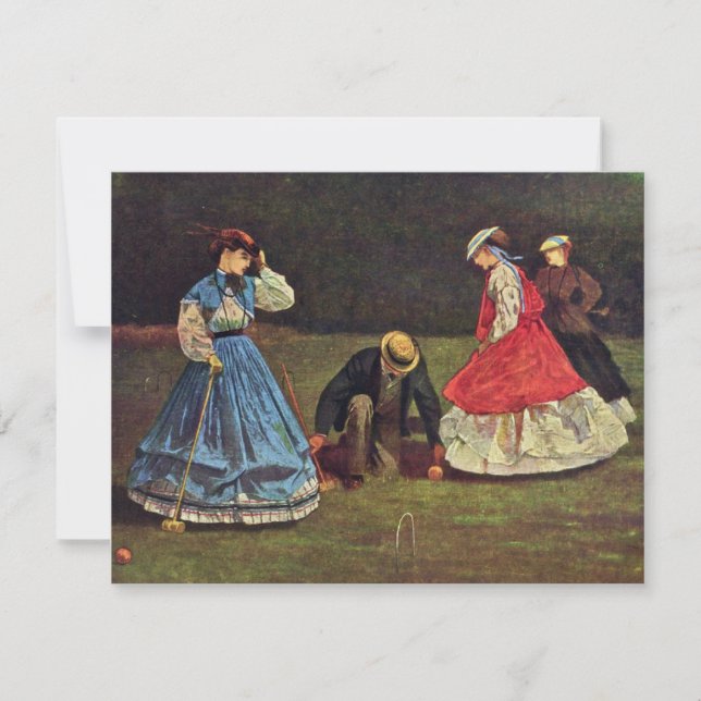 Croquet Par Homer Winslow (Meilleure Qualité) (Devant)