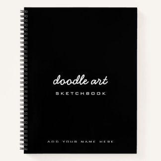 Croquis carnet de croquis de nom d'art doodart