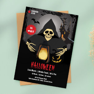 Croquis Citrouille Invitation de fête d'Halloween