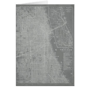 Croquis de carte de ville de Chicago