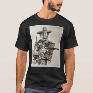 Croquis de Clint Eastwood T-Shirt classique