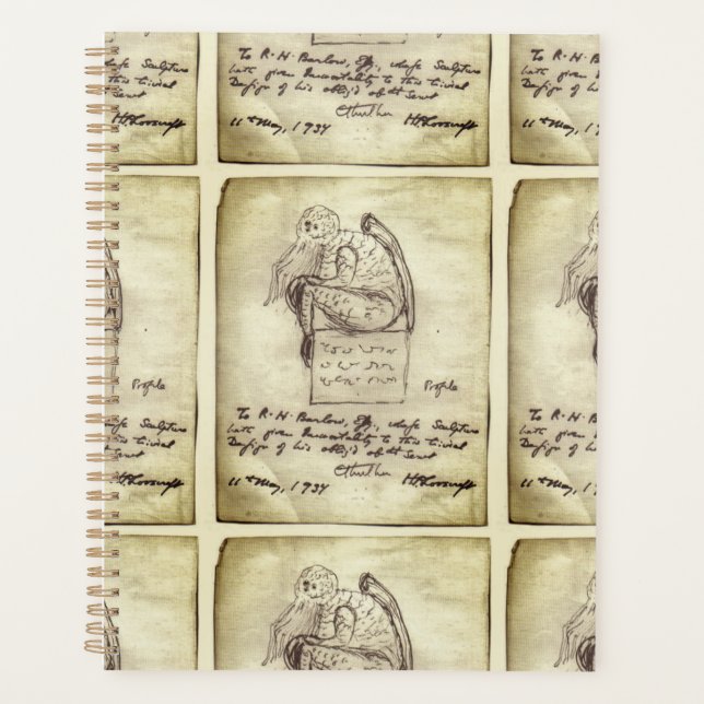 Croquis de Cthulhu par Lovecraft (Devant)