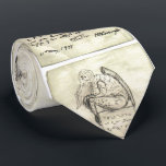 Croquis de Cthulhu par Lovecraft Cravate<br><div class="desc">Croquis d'une statuette représentant Cthulhu,  dessiné par son créateur H. P. Lovecraft.</div>