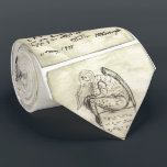 Croquis de Cthulhu par Lovecraft Cravate<br><div class="desc">Croquis d'une statuette représentant Cthulhu,  dessiné par son créateur H. P. Lovecraft.</div>