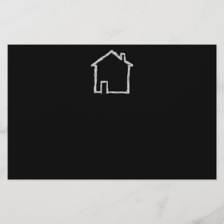 Croquis de maison. Gris et Noir.
