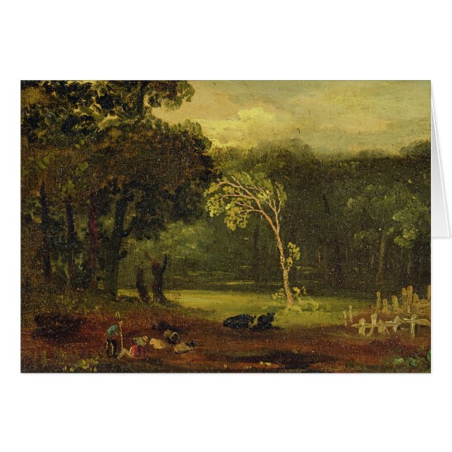 Croquis de nature en parc de Sion, 1819 (huile sur (Devant horizontal)