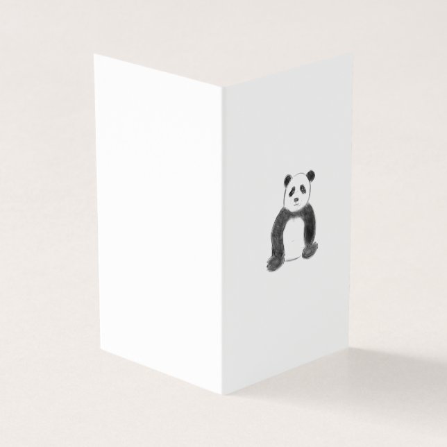 Croquis de panda en noir et blanc (Outside)