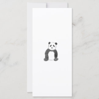 Croquis de panda en noir et blanc